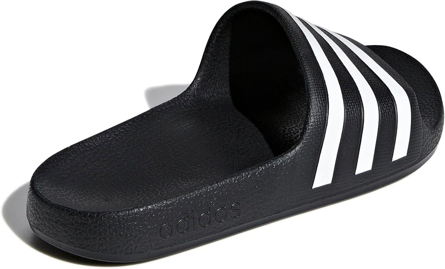 imageadidas unisexchild AdiletteSlide SandalCore BlackWhiteCore Black