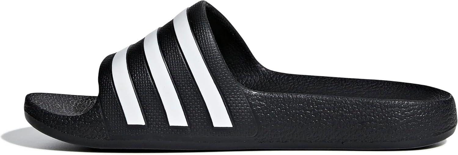 imageadidas unisexchild AdiletteSlide SandalCore BlackWhiteCore Black