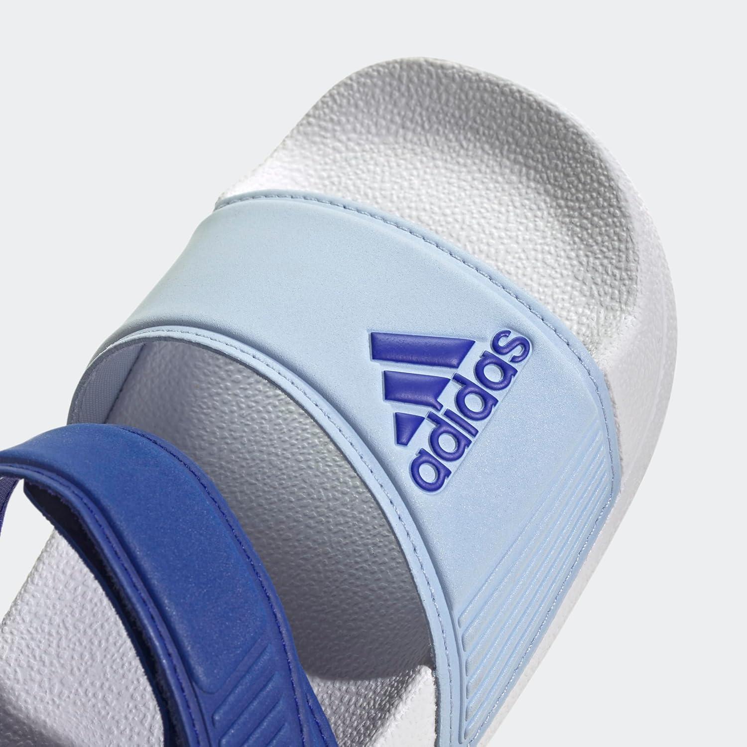 imageadidas unisexchild AdiletteSlide SandalLucid BlueBlue DawnBright Red