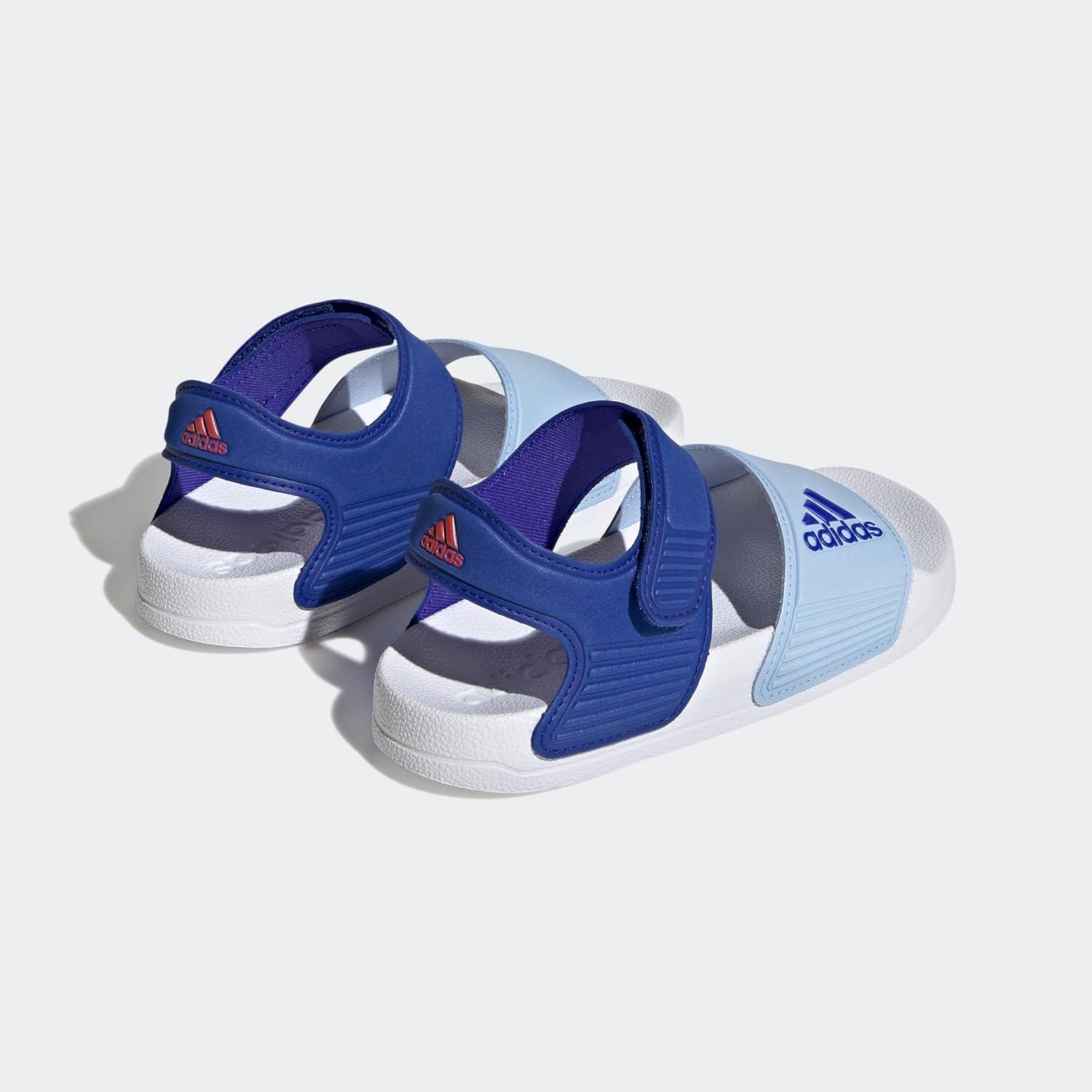 imageadidas unisexchild AdiletteSlide SandalLucid BlueBlue DawnBright Red