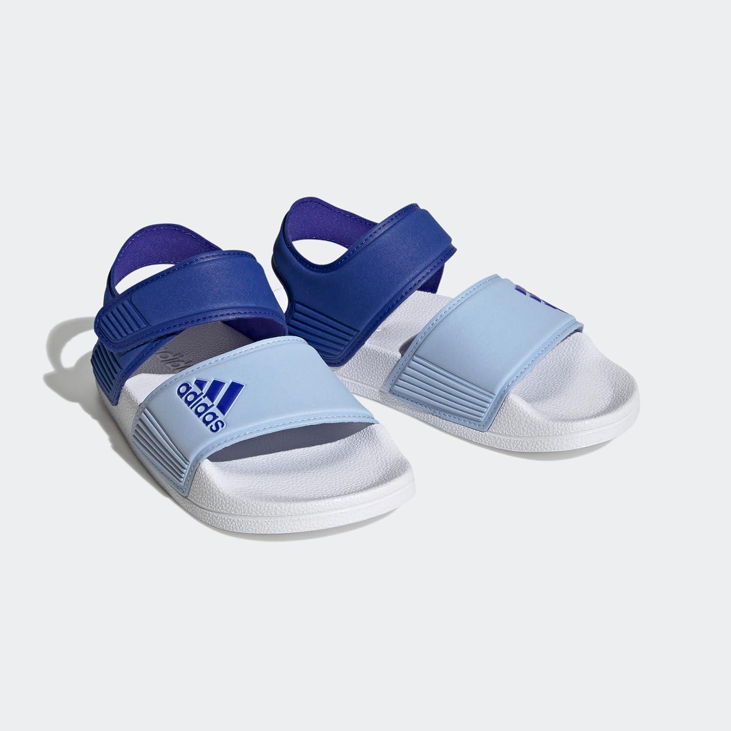 imageadidas unisexchild AdiletteSlide SandalLucid BlueBlue DawnBright Red