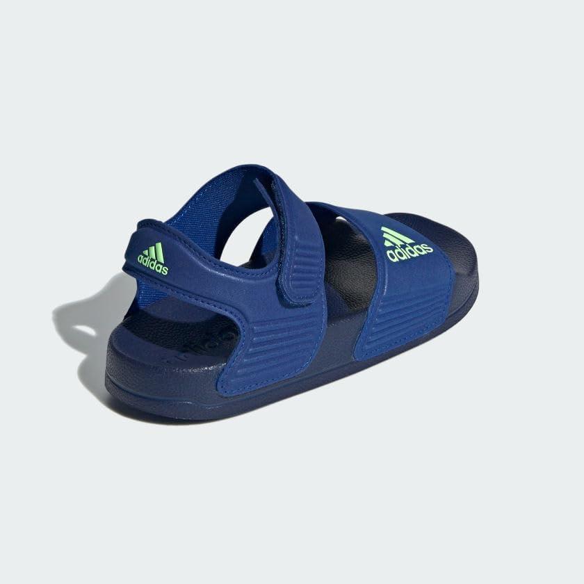 imageadidas unisexchild AdiletteSlide SandalTeam Royal BlueGreen SparkDark Blue