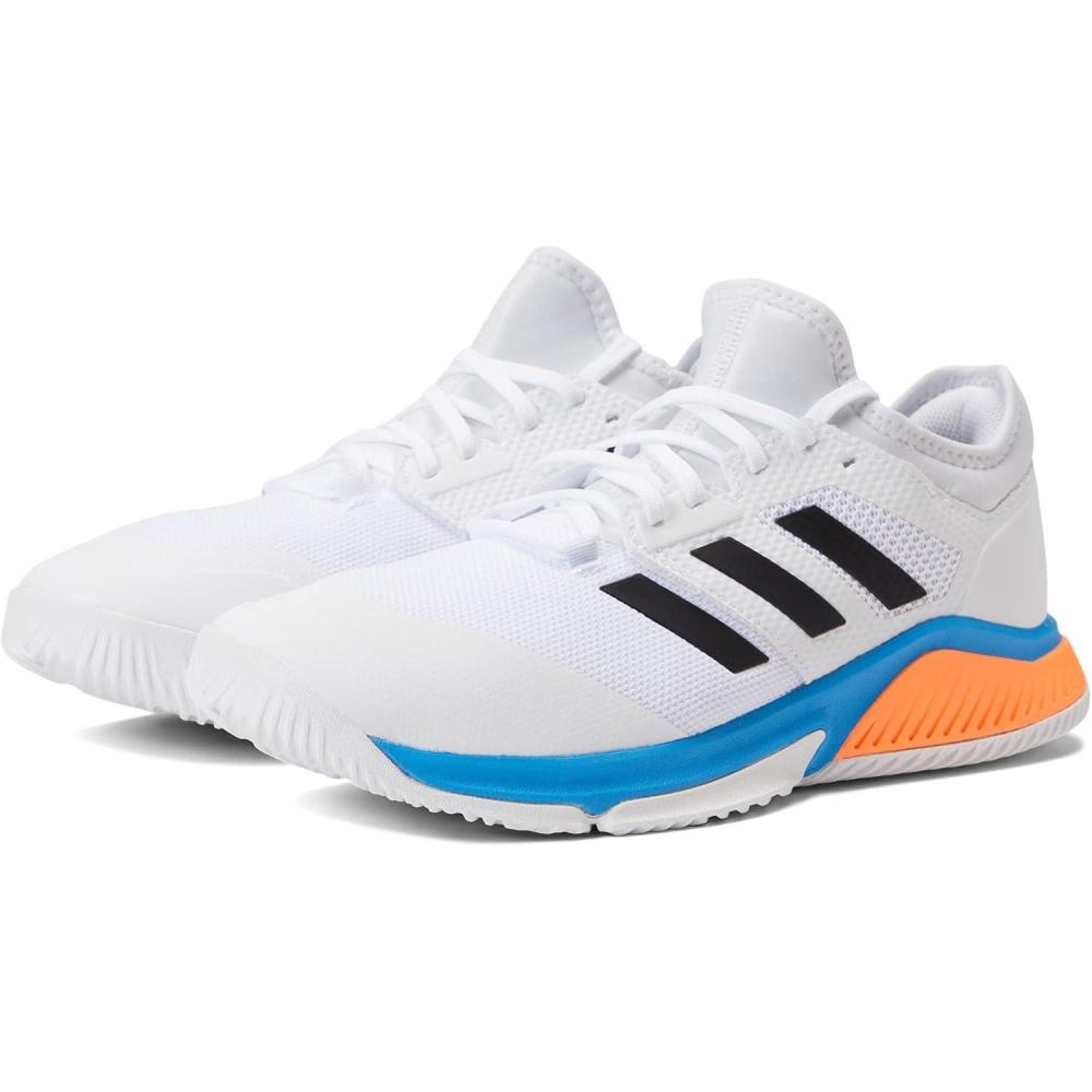 imageadidas Mens Court Team BounceVolleyball ShoeWhiteBlackPulse Blue