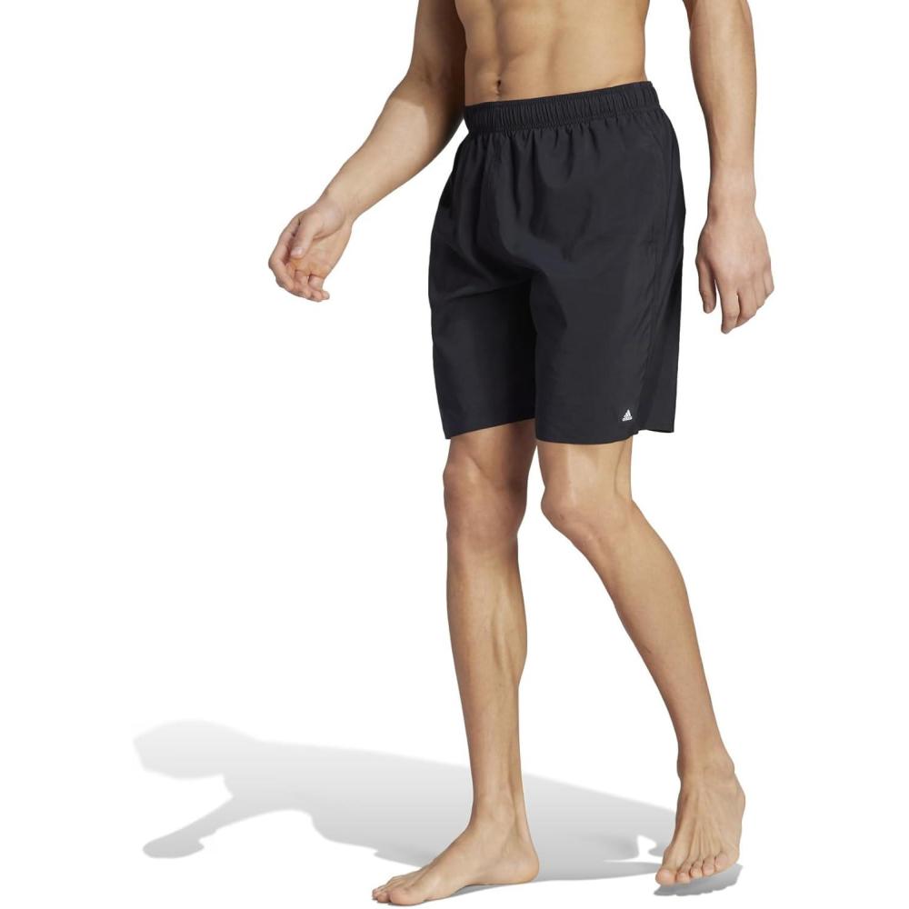 imageadidas Mens Standard Sold Classics Swim ShortsBlackLucid Lemon