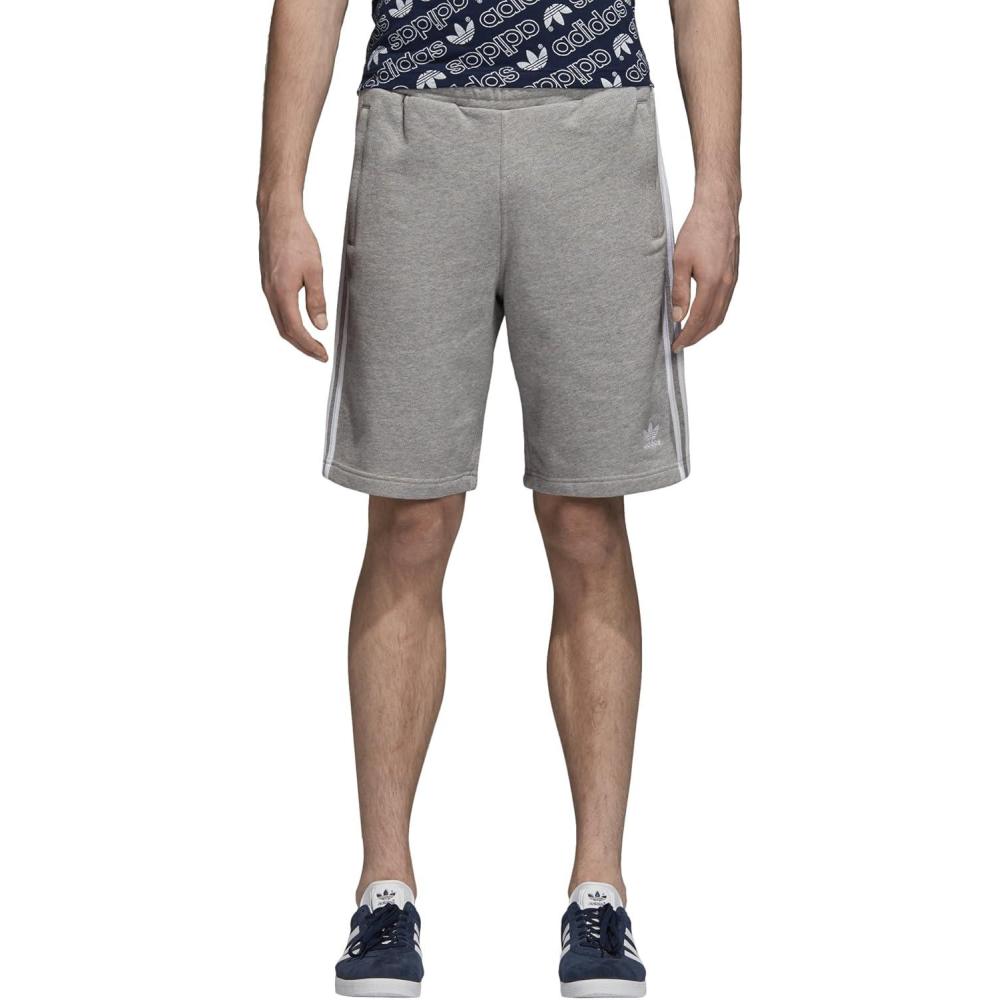 imageadidas Originals Mens Adicolor Classics 3Stripes Swim ShortsMedium Grey Heather