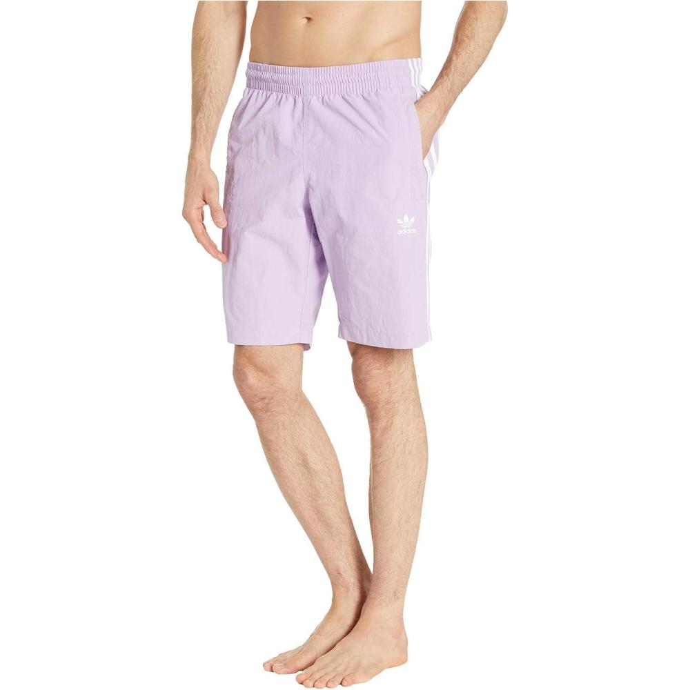 imageadidas Originals Mens Adicolor Classics 3Stripes Swim ShortsPurple Glow