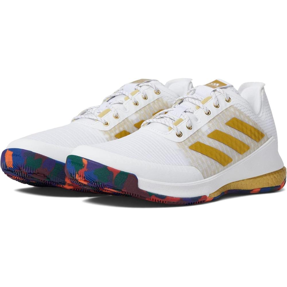 imageadidas Womens Crazyflight Volleyball ShoesCloud WhiteGold MetallicCloud Whit