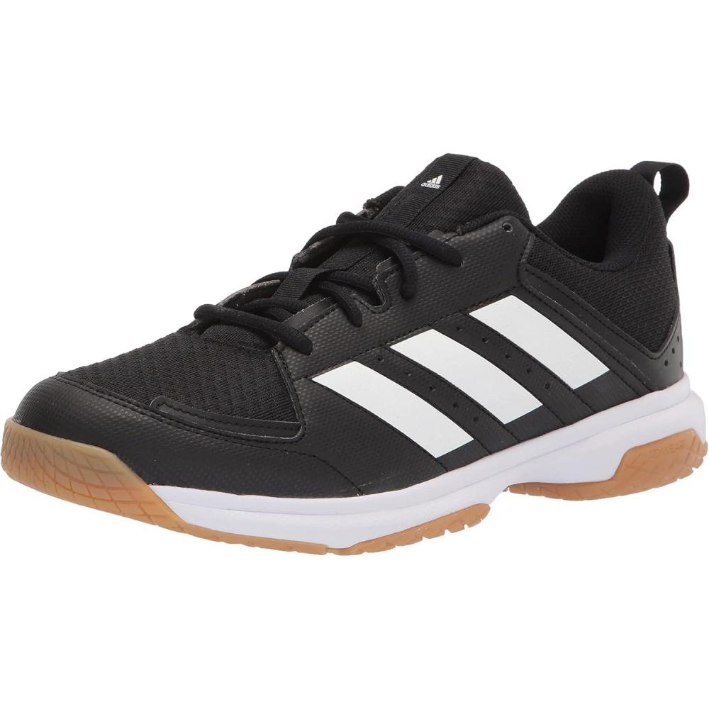 imageadidas Womens Ligra 7 Indoor Court ShoeBlackWhiteBlack