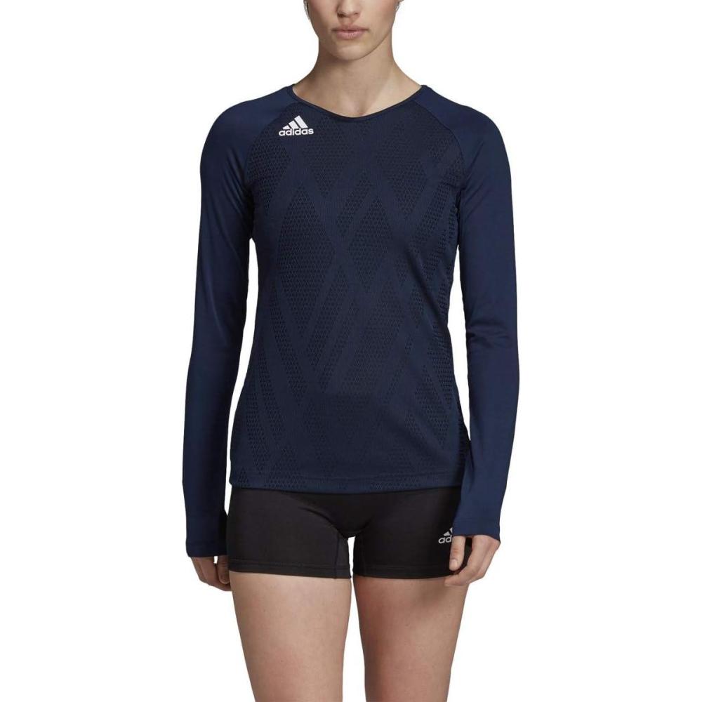 imageadidas Womens Quickset JerseyCollegiate NavyWhite