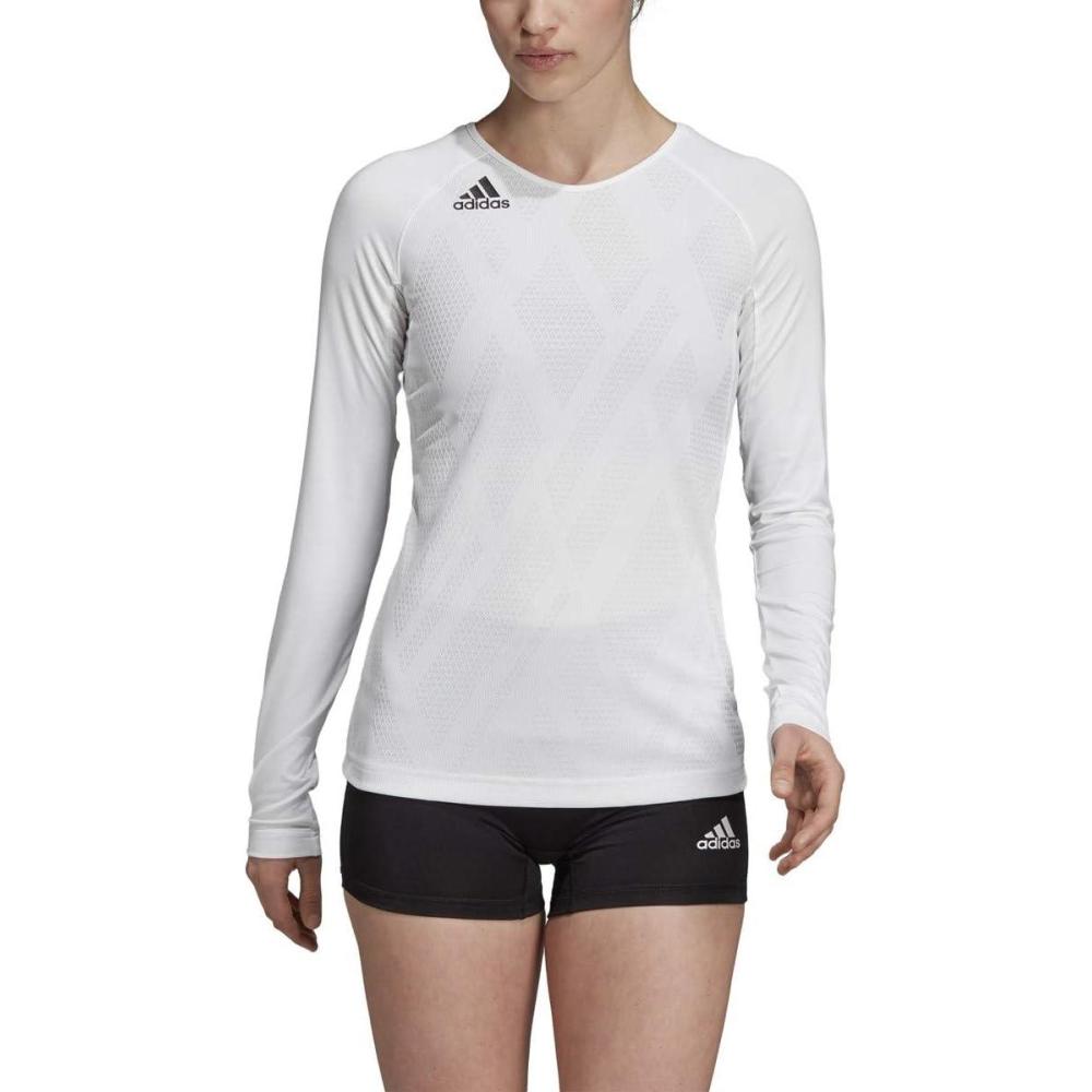 imageadidas Womens Quickset JerseyWhiteWhiteBlack