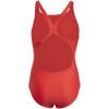 imageadidas Girls Classic 3Stripes SwimsuitVivid RedWhite