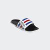 imageadidas Mens Adilette Comfort Adjustable Slides SandalWhiteTeam Royal BlueScarlet
