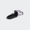imageadidas Mens Adilette Comfort Adjustable Slides SandalWhiteTeam Royal BlueScarlet