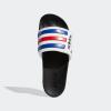 imageadidas Mens Adilette Comfort Adjustable Slides SandalWhiteTeam Royal BlueScarlet