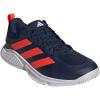 imageadidas Mens Court Team Bounce 20 Indoor ShoeTeam Navy Blue 2 Solar Red Ftwr White
