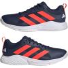 imageadidas Mens Court Team Bounce 20 Indoor ShoeTeam Navy Blue 2 Solar Red Ftwr White