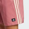 imageadidas Mens Standard 3Stripes Classics Length Swim ShortsPink Strata  Sand Strata