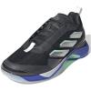 imageadidas Womens Avacourt Tennis ShoeBlackSilver MetallicLucid Blue