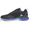 imageadidas Womens Avacourt Tennis ShoeBlackSilver MetallicLucid Blue
