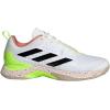 imageadidas Womens Avacourt Tennis ShoeWhiteCore BlackLucid Lemon