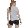 imageadidas Womens Hi Low Jersey Short SleeveTeam Light Grey