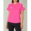 imageadidas Womens Hi Low Jersey Short SleeveTeam Shock PinkWhite