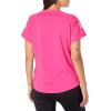 imageadidas Womens Hi Low Jersey Short SleeveTeam Shock PinkWhite