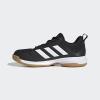 imageadidas Womens Ligra 7 Indoor Court ShoeBlackWhiteBlack