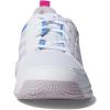 imageadidas Womens Ligra 7 Indoor Court ShoeWhiteSilver DawnBlue Fusion