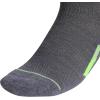 imageadidas Womens Superlite Stripe 30 Low Cut Socks 3Pair Athletic Fit with Arch CompressionHeather GreyGreen SparkOrange Tint