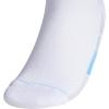 imageadidas Womens Superlite Stripe 30 Low Cut Socks 3Pair Athletic Fit with Arch CompressionWhiteClear BlueMagic Lilac Purple