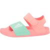imageadidas unisexchild AdiletteSlide SandalAcid RedWhitePulse Mint
