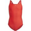 imageadidas Girls Classic 3Stripes SwimsuitVivid RedWhite