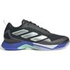 imageadidas Womens Avacourt Tennis ShoeBlackSilver MetallicLucid Blue
