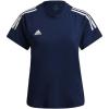 imageadidas Womens Hi Low Jersey Short SleeveTeam Navy BlueWhite