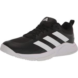 imageadidas Mens Court Team Bounce 20 Indoor ShoeBlackWhiteBlack