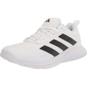 imageadidas Mens Court Team Bounce 20 Indoor ShoeWhiteBlackWhite