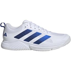 imageadidas Mens Court Team Bounce 20 Indoor ShoeWhiteTeam Royal BlueWhite