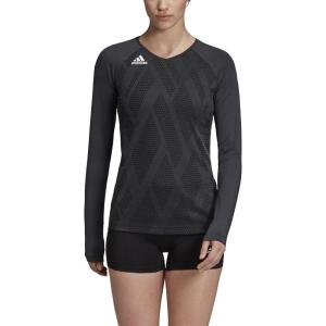 imageadidas Womens Quickset JerseyBlackBlackWhite