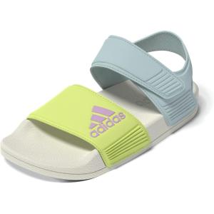 imageadidas unisexchild AdiletteSlide SandalYellowBliss LilacHalo Mint