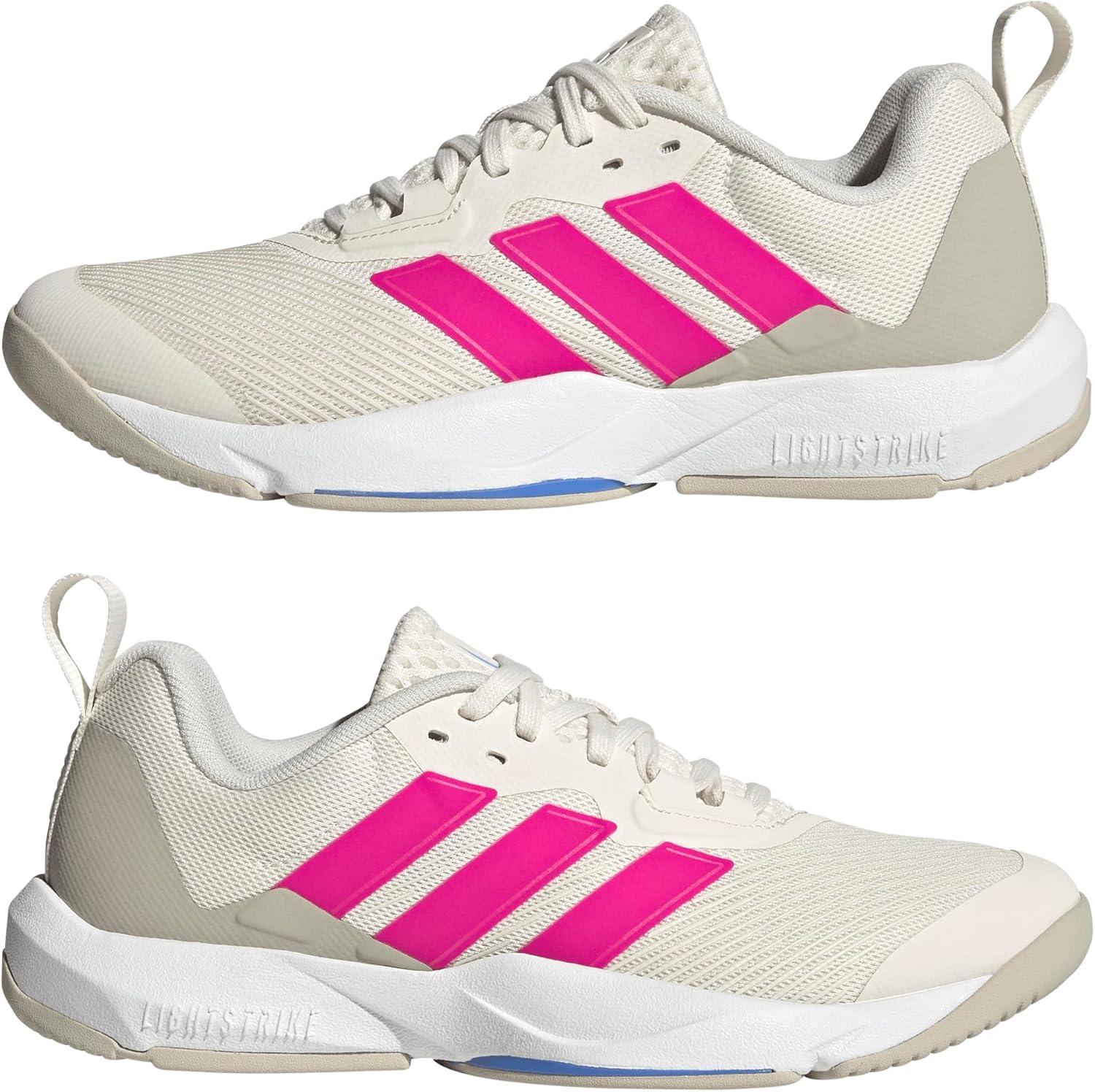imageAdidas Womens Rapidmove 2 Training SneakerChalk WhiteShock PinkBlue Fusion