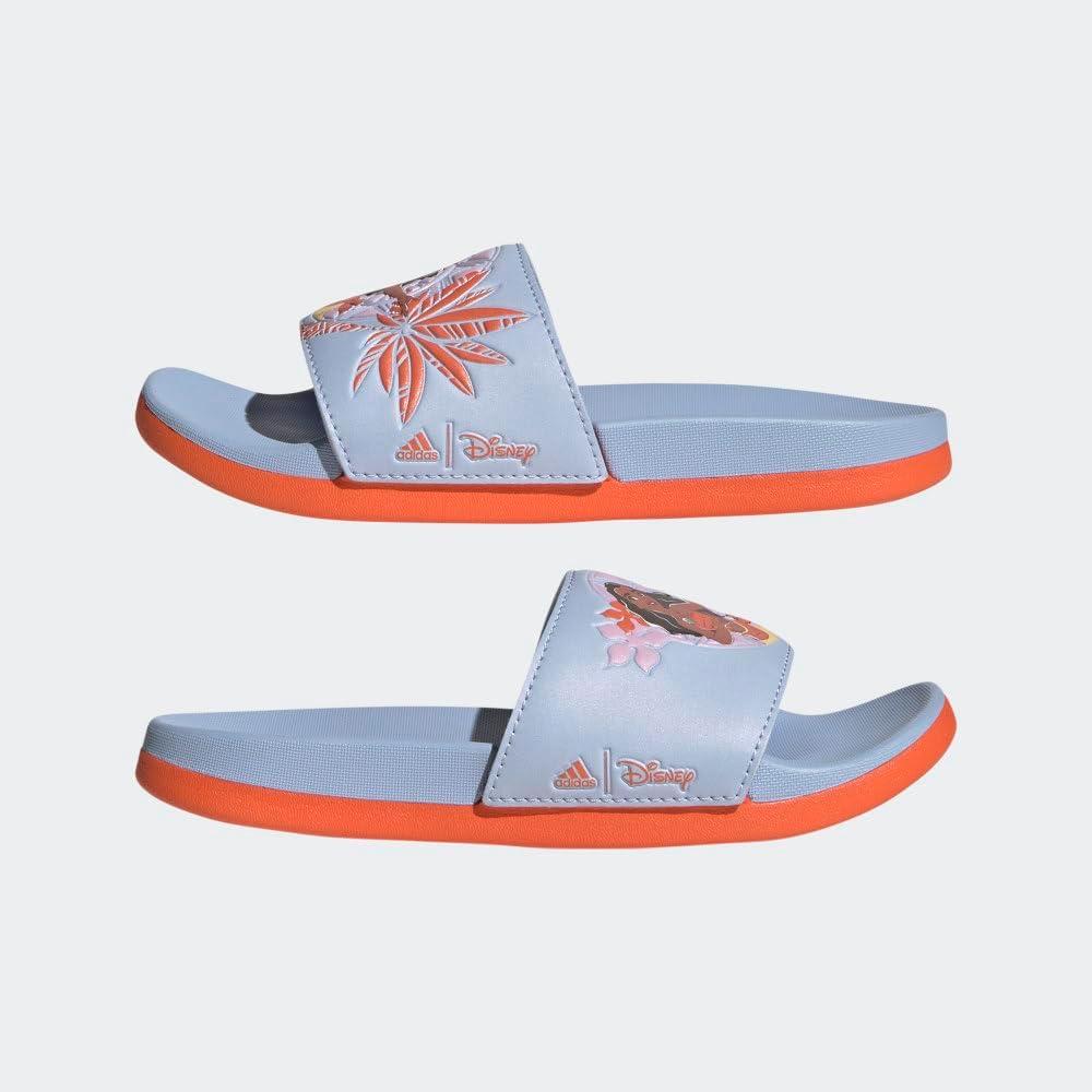 imageadidas Adilette Comfort Slides SandalBlue DawnSemi Impact OrangeBlue Dawn Moana