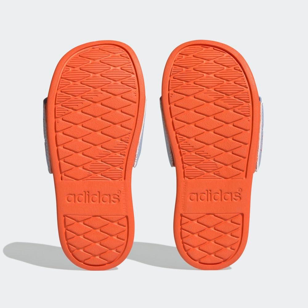 imageadidas Adilette Comfort Slides SandalBlue DawnSemi Impact OrangeBlue Dawn Moana