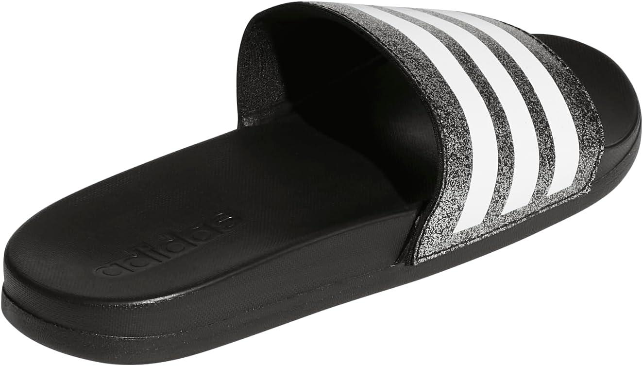 imageadidas Adilette Comfort Slides SandalCore BlackWhiteCore Black