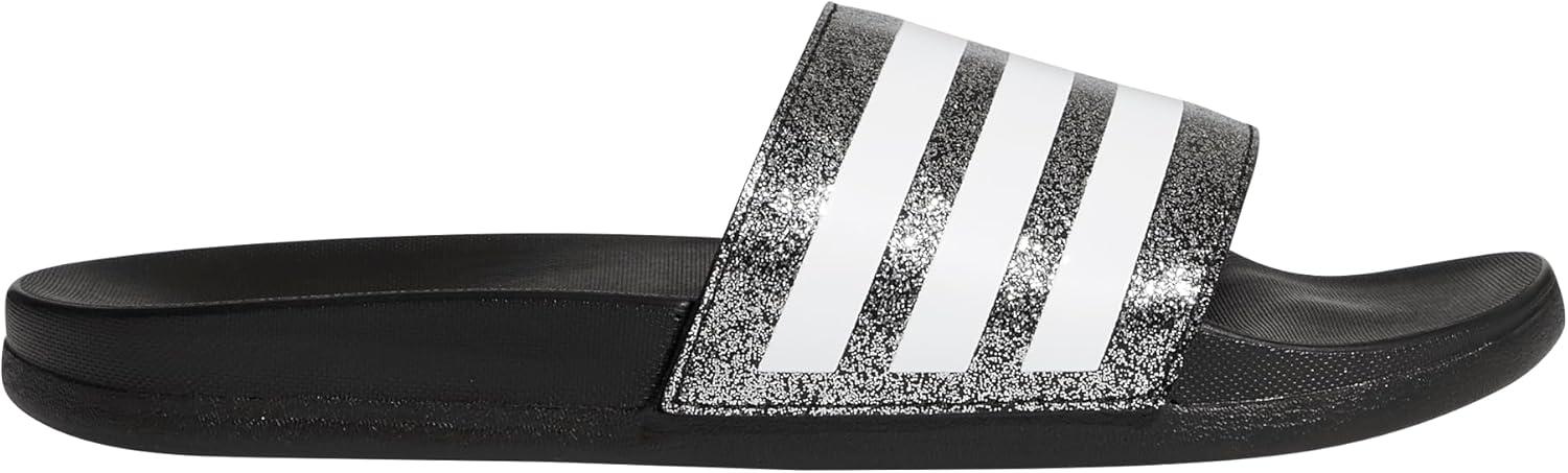 imageadidas Adilette Comfort Slides SandalCore BlackWhiteCore Black