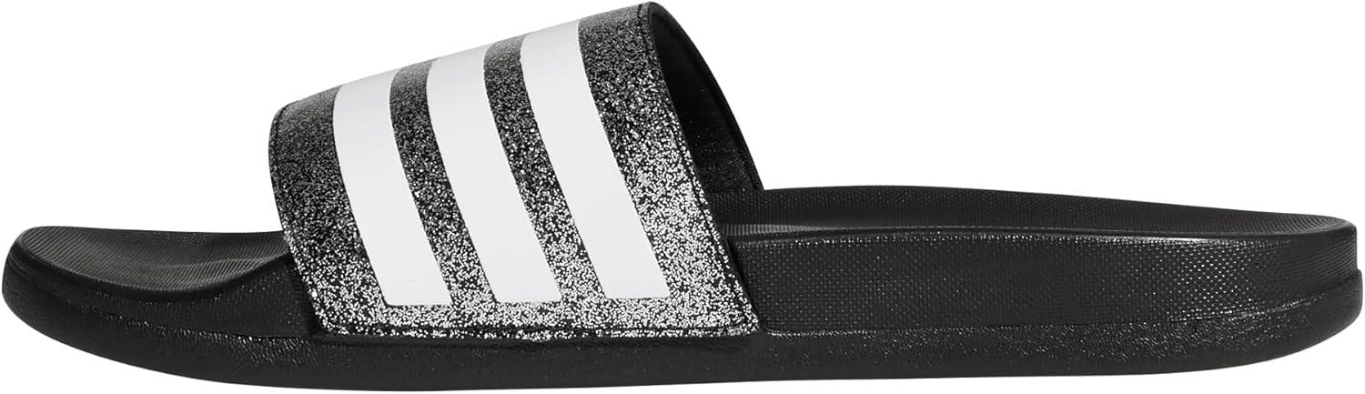 imageadidas Adilette Comfort Slides SandalCore BlackWhiteCore Black