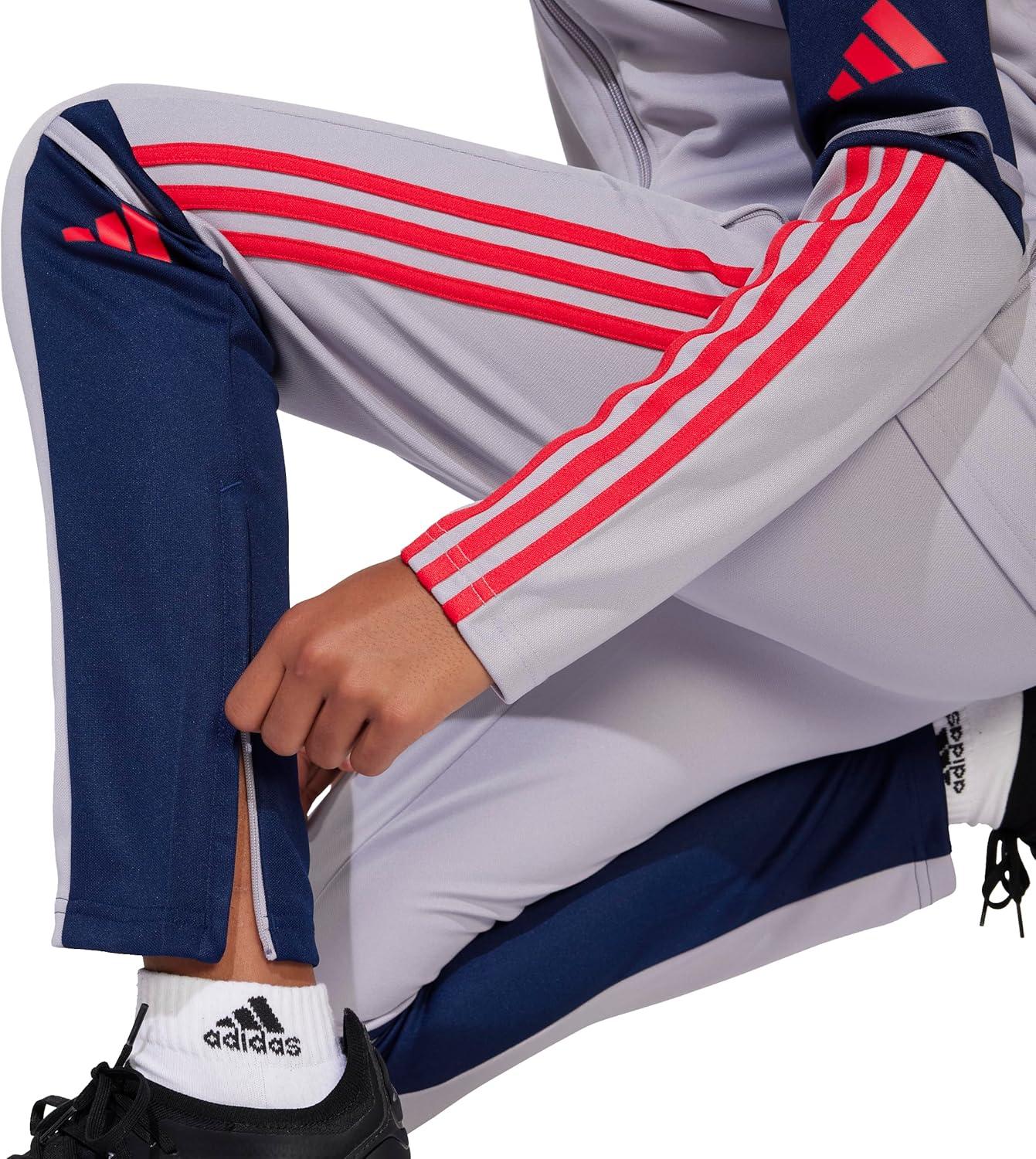 imageadidas Boys Squadra 25 Training PantsGlory GreyTeam Navy BluePure Ruby