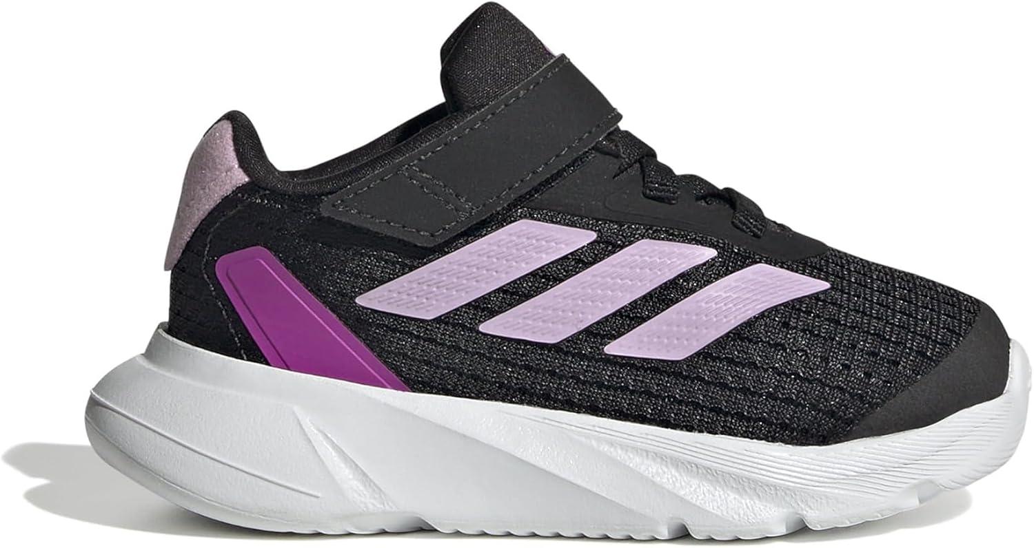 imageadidas Kids Duramo SL Elastic Lace SneakerBlackBliss LilacPurple Burst