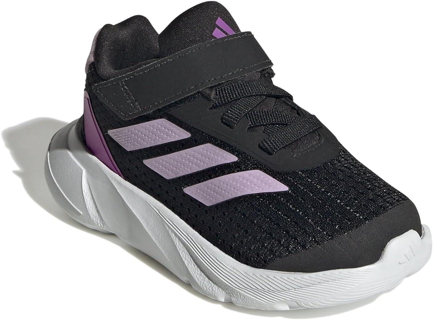 imageadidas Kids Duramo SL Elastic Lace SneakerBlackBliss LilacPurple Burst