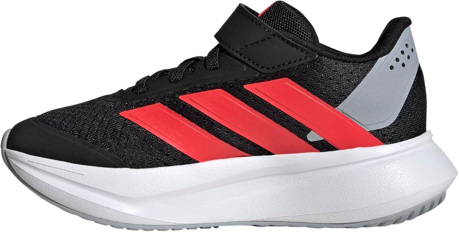 imageadidas Kids Duramo SL Elastic Lace SneakerBlackLucid RedHalo Silver
